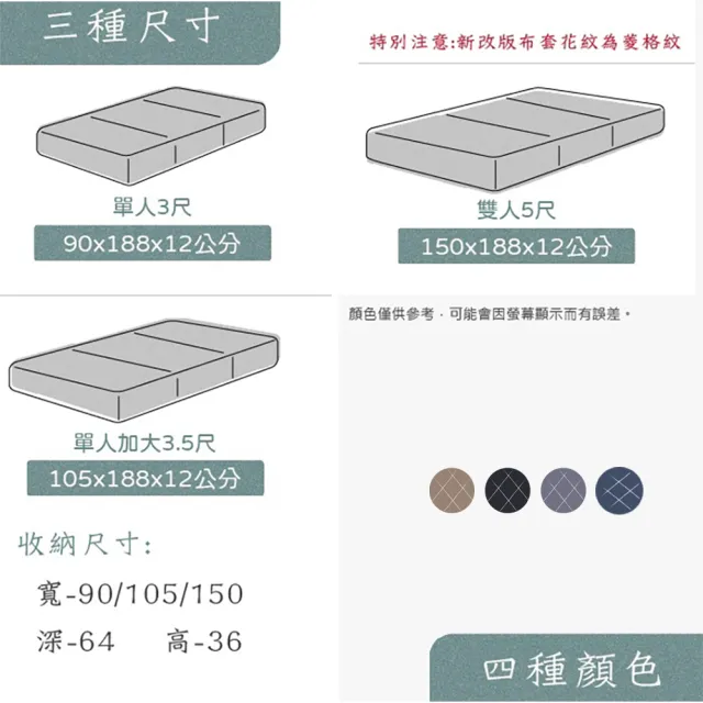 【BN-Home】Antony安東尼涼感獨立筒床墊 3尺單人90x188cm(床墊/涼感/ 沙發床/單人沙發/折疊椅)