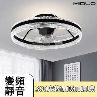 MIDUO覓朵 風扇燈 變頻靜音 360&deg;循環送風（吸頂燈風扇 吊扇燈 110v）