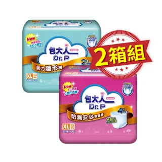 【包大人】活力隱形/防漏安心復健褲 成人紙尿褲/尿布 M-L/XL 兩箱組  (4包/箱購 褲型)