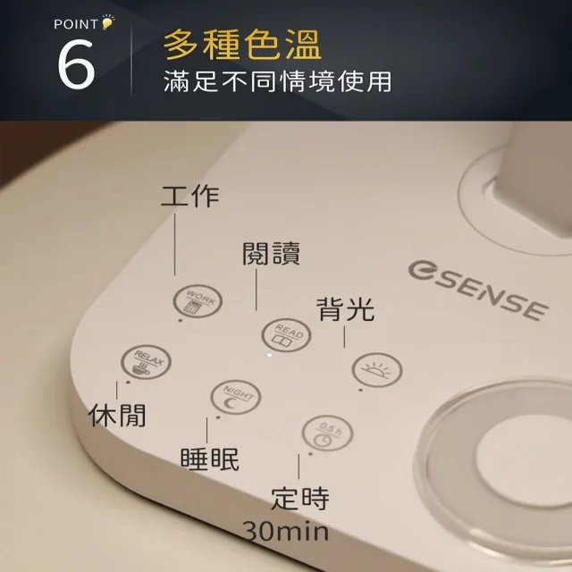 【ESENSE 逸盛】LED60cm超明亮光鳴燈 座式護眼檯燈(抗藍光 無視頻閃 嘖嘖狂銷)