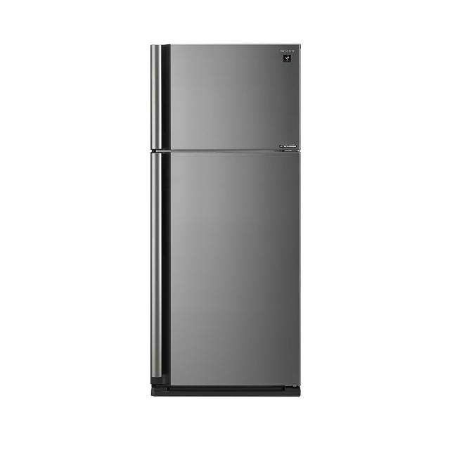 SHARP 夏普 583L 自動除菌離子變頻雙門電冰箱 SJ-SD58V-SL，採用間接冷卻氣流與水潤保鮮技術，提供優質冷凍儲存效果。右開設計，銀色外觀，容積達583L，能源效率第1級，節省電力。具備自動除霜功能，省去手動清理麻煩，適閤家庭使用。尺寸為寬度61-65公分、深度61-70公分，空間規劃靈活。提供保固服務，品質值得信賴。