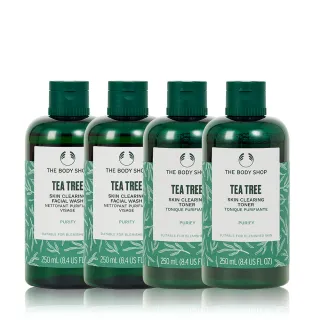 即期品【THE BODY SHOP 美體小舖】茶樹淨膚分享組(潔面膠/調理水250ML各2)