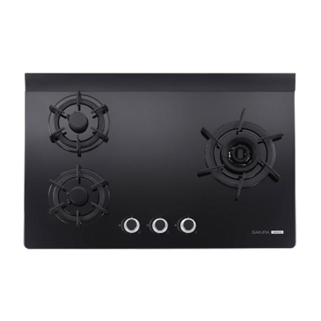【SAKURA 櫻花】三口雙炫火玻璃檯面爐 (G2932AGB 原廠技師到府 基本安裝)