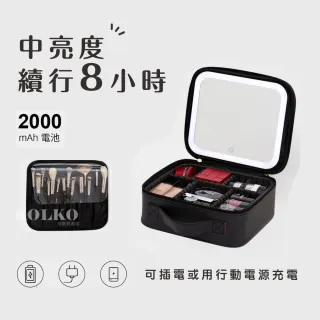 【Clook 鹿客家居】雙11 LED帶鏡旅行化妝包 化妝品收納 帶燈化妝包 大容量化妝包 手提化妝包