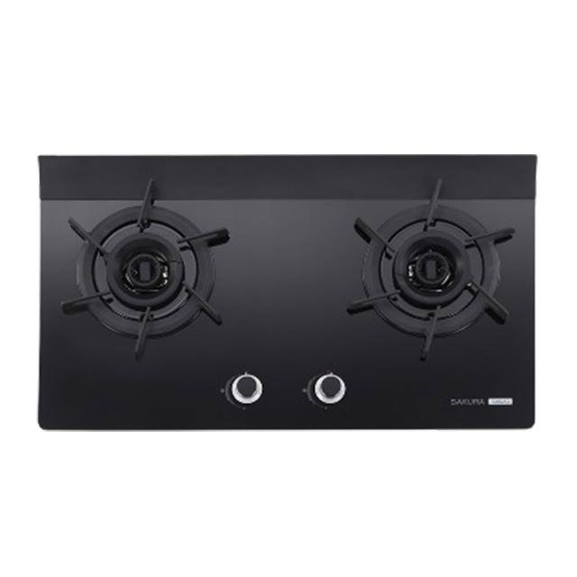 【SAKURA 櫻花】二口雙炫火玻璃檯面爐 (G2922AGB 原廠技師到府 基本安裝)