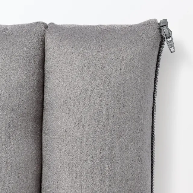【MUJI 無印良品】可拼接柔軟多用途靠枕/成品尺寸:W45×L33 cm(墨灰/淺米/淡綠)
