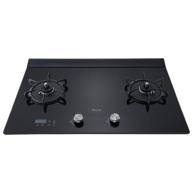 【林內】檯面式緻溫玻璃雙口爐RB-A2760GB(基本安裝)