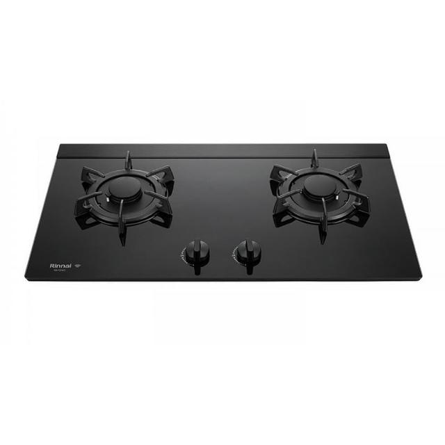 【林內】檯面式彩焱玻璃雙口連動爐 RB-L2680G(基本安裝)
