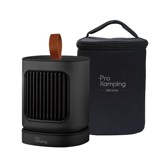 【Pro Kamping 領航家】小精靈石墨烯電暖器 PK-HT003(附收納袋 露營自動擺頭電暖爐)
