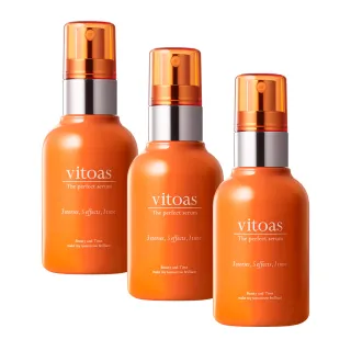 【Suntory 三得利官方直營】vitoas蜜得絲 多效極妍鎖濕菁華 120mlX3罐(膠原蛋白、玻尿酸、蛋白聚醣)