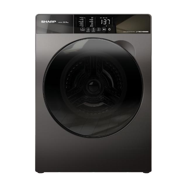 【SHARP 夏普】12.5公斤變頻滾筒洗衣機(ES-FKS125WT)