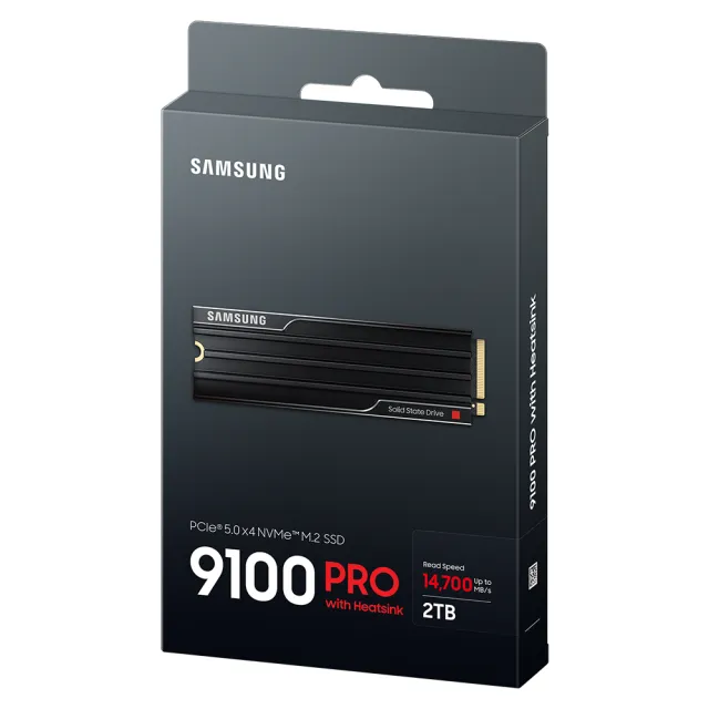 【Samsung 三星】9100 PRO 2TB M.2 2280 PCIe 5.0 SSD固態硬碟 含散熱片(MZ-VAP2T0CW)