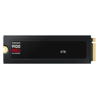 【Samsung 三星】9100 PRO 4TB M.2 2280 PCIe 5.0 SSD固態硬碟 含散熱片(MZ-VAP4T0CW)