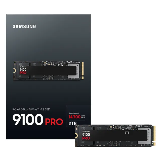 【Samsung 三星】9100 PRO 2TB M.2 2280 PCIe 5.0 SSD固態硬碟(MZ-VAP2T0BW)