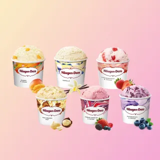 【Haagen-Dazs 哈根達斯】冰淇淋迷你杯100mlx12入 口味任選(熱賣口味 夏日果戀)