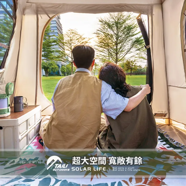 【TAI LI 太力】5.1m 雲璐全自動充氣帳 3-4人帳(氣柱帳 全自動帳篷 免搭建帳篷 3-4人帳 充氣速搭帳)