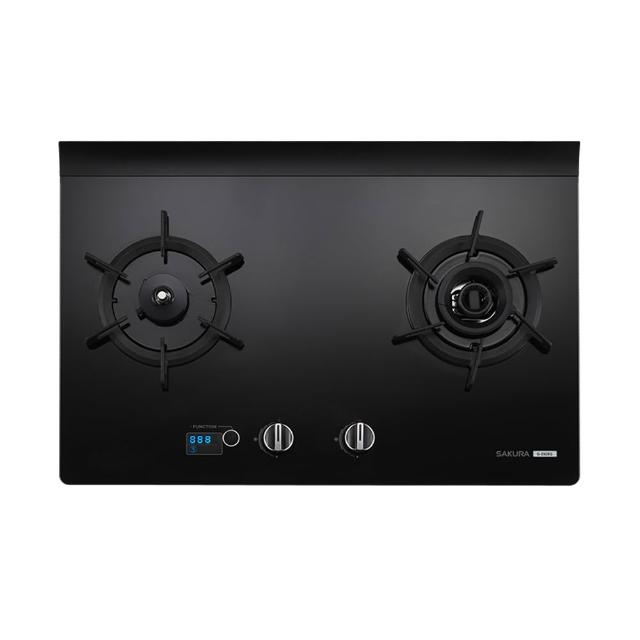 【SAKURA 櫻花】一級智能雙炫火二口玻璃檯面爐(G2928G 原廠技師到府 基本安裝)
