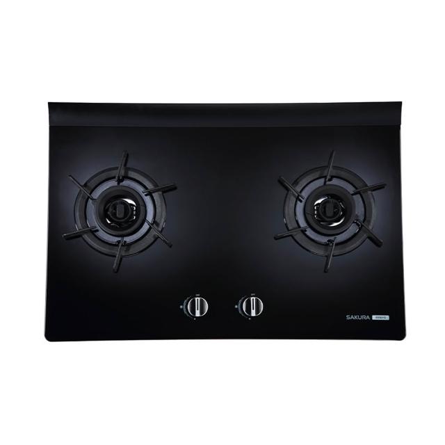 【SAKURA 櫻花】二口雙炫火黑色強化玻璃檯面爐 (G2921G 原廠技師到府 基本安裝)