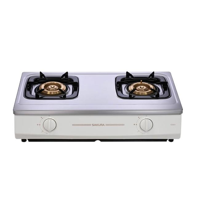 【SAKURA 櫻花】二口一級節能傳統安全台爐 (G5201S 原廠技師到府 基本安裝)