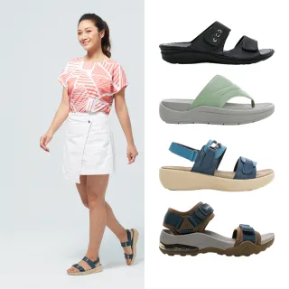 【LA NEW】Bio DCS Fun鬆 真皮涼拖鞋(女/多款)