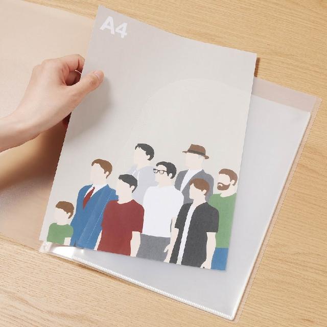 【MUJI 無印良品】PP薄型口袋收納夾A4