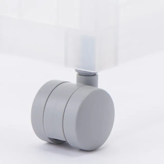 【MUJI 無印良品】PP組合箱/3段/附輪子 整體：約寬29×深41.5×高83cm　內寸：約寬26×深37×高22cm