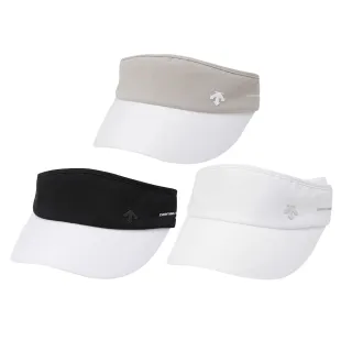 【DESCENTE】GOLF 迪桑特 女士 基本款可拆式雙入蝴蝶結遮陽帽(黑色/米色/白色)