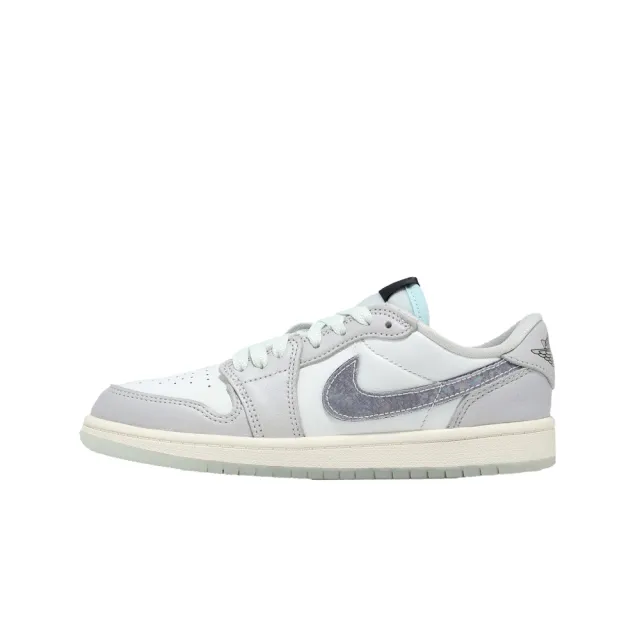 【NIKE 耐吉】童鞋 Air Jordan 1 Low OG PS 中童 CNY 新年 蛇年 休閒鞋 AJ1 灰(HF3205-100)