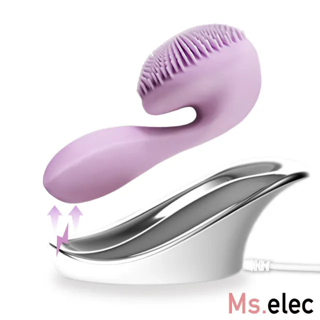 【Ms.elec 米嬉樂】音波按摩洗臉機 SC-005(音波潔膚儀/潔面儀/IPX7防水/磁吸充電/毛孔清潔)