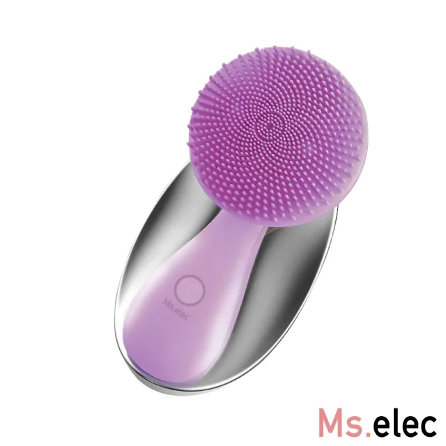【Ms.elec 米嬉樂】音波按摩洗臉機 SC-005(音波潔膚儀/潔面儀/IPX7防水/磁吸充電/毛孔清潔)