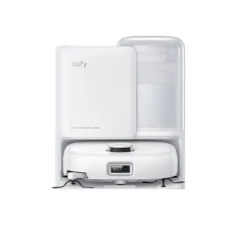 【eufy】潔淨清潔組 Omni E25 自清潔掃拖一體全能機器人-白(活水洗地/零纏繞伸縮滾刷/20000PA大吸力)