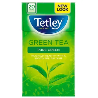 即期品【Tetley】精選綠茶2gx20入x1盒(裸包綠茶)