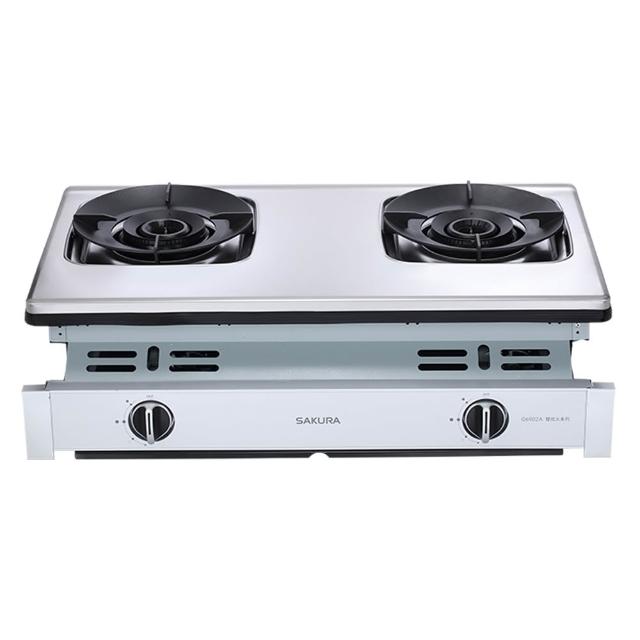 【SAKURA 櫻花】聚熱焱雙炫火二口嵌入式安全爐 (G6902A 原廠技師到府 基本安裝)