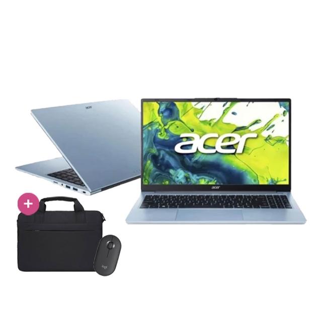 【Acer 宏碁】筆電包/滑鼠組★15.6吋R5輕薄筆電(Aspire/AL15-42P-R2GN/R5-7430U/16G/512G SSD/W11H)