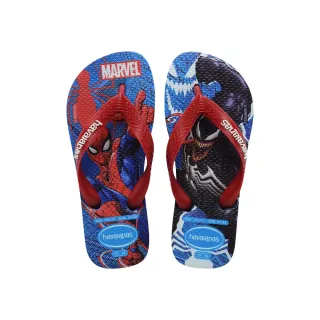 【havaianas 哈瓦仕】拖鞋 童鞋 兒童 夾腳拖 漫威英雄 蜘蛛人 猛毒 Kids Top Marvel II 藍紅 4148300-3504K