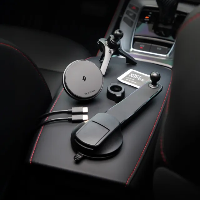 【ADAM 亞果元素】CQ3 Qi2.2 25W 制冷款車用磁吸充電器