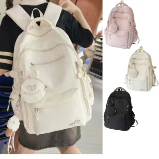 【MoodRiver】學生 後背包 背包 書包 防潑水 大容量 多口袋 包包 旅行背包 筆電後背包 韓國風格