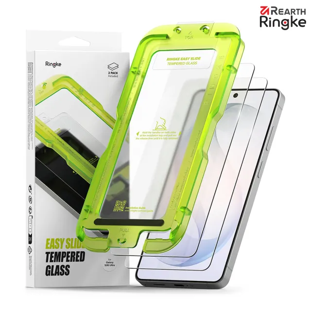 【Ringke】三星 Galaxy S26 / Ultra / Plus   易安裝鋼化玻璃螢幕保護貼－2入(Rearth 附安裝工具)