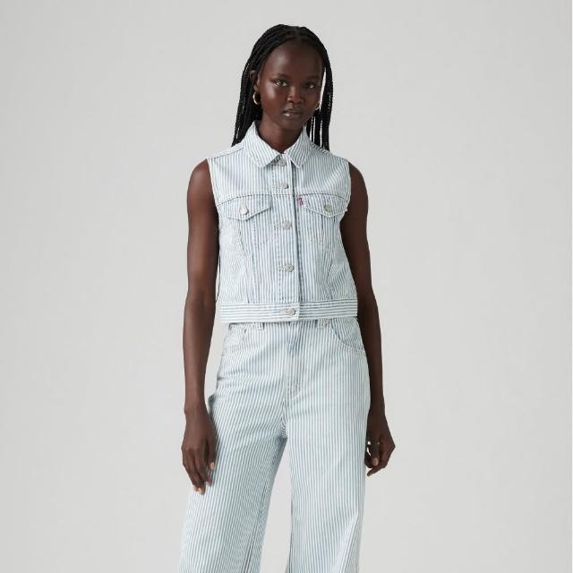 【LEVIS】女款 TYPE III三代丹寧牛仔背心 熱賣單品 A7437-0007