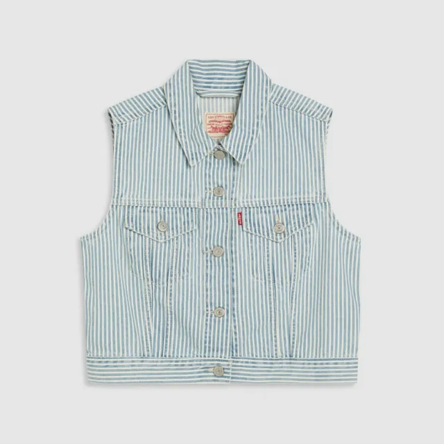 【LEVIS】女款 TYPE III三代丹寧牛仔背心 熱賣單品 A7437-0007