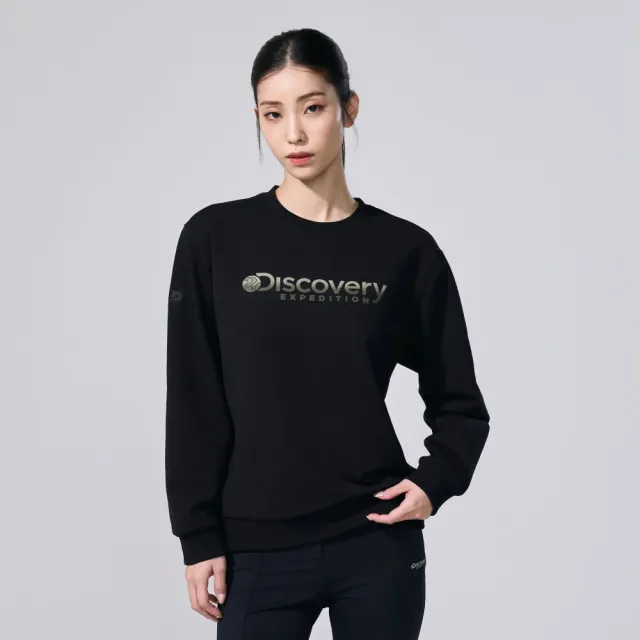 【Discovery Expedition】Logan 漸層大LOGO 長袖上衣 大學T (DXMT31061-BKS)