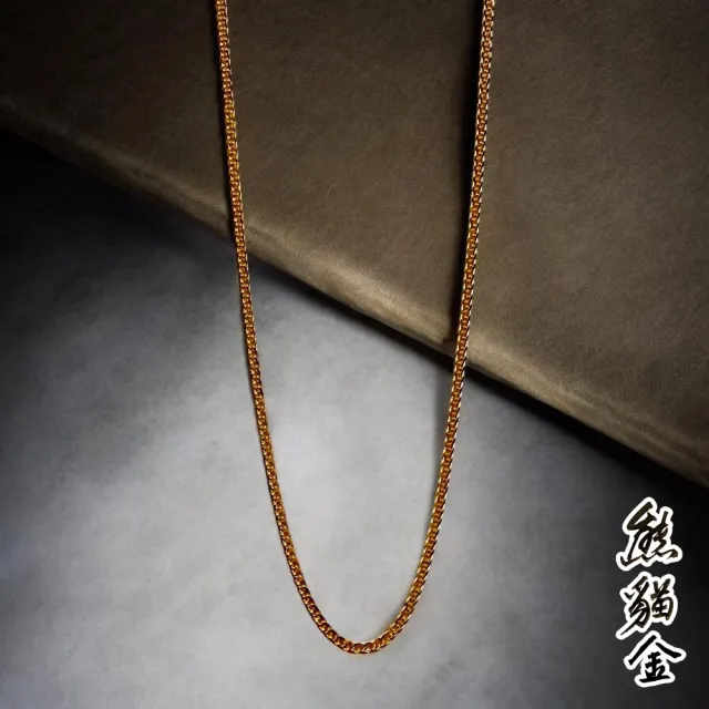 [熊貓金]黃金項鍊雅緻蛇骨鍊0.60錢