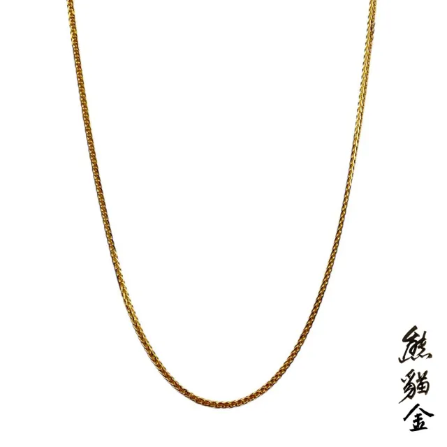 [熊貓金]黃金項鍊雅緻蛇骨鍊0.60錢