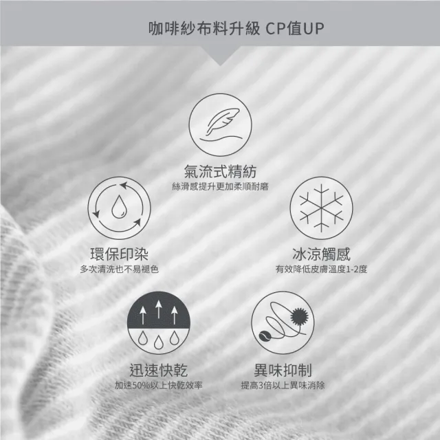 【Gennies 奇妮】智能恆溫抗菌萬用平枕 多功能平枕 嬰兒枕(咖啡紗)