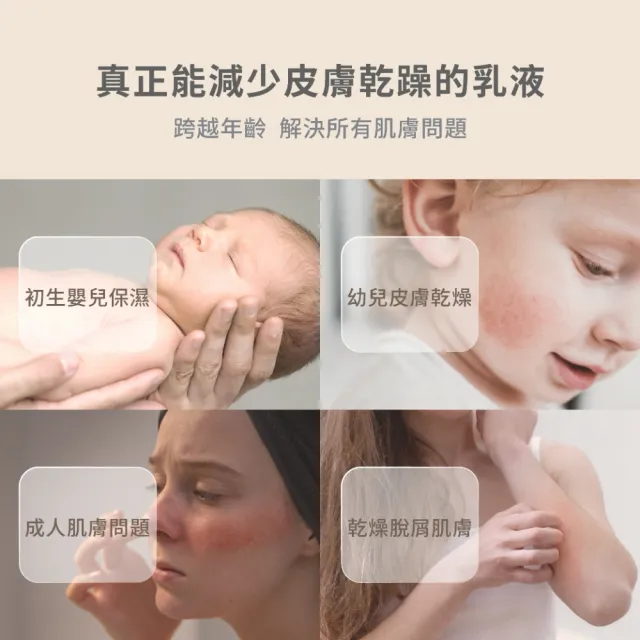 【KUSSEN 葵森】益菌潤膚乳液120ml 3入(無香 益生菌 神經醯胺 易敏肌/乾肌 嬰兒寶寶乳液 清爽保濕)