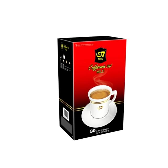 【G7】香醇三合一減糖即溶咖啡80入 12g (線上獨家販售)(線上獨家販售)