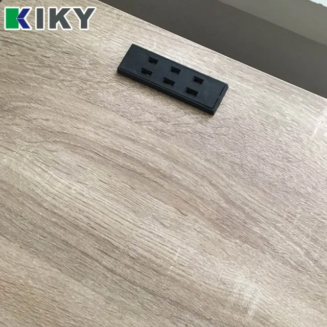 【KIKY】凱堡插座床邊二抽屜櫃 開學季必備-外宿租屋推薦款