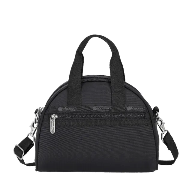 【Lesportsac】Round Small Satchel 手提肩背兩用包 側背包 手拿包 手提袋 半圓包 送禮 推薦(永恆黑)