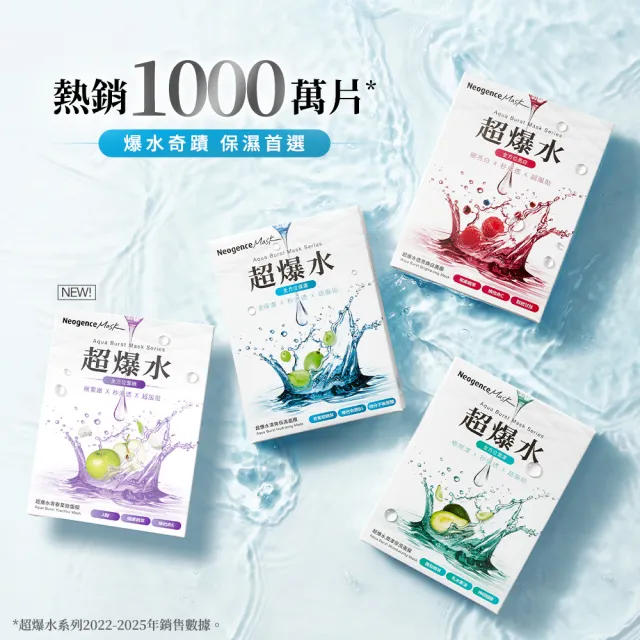 【Neogence 霓淨思】超爆水清爽保濕面膜5片/盒