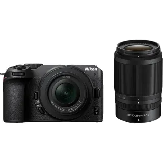 【Nikon 尼康】Z30 KIT 附 Z 16-50mm VR + 50-250mm VR 雙鏡組 (公司貨) APS-C無反微單眼相機 直播 VLOG